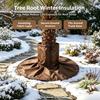 2-Pack Tree Root Winter Covers with Trunk Sleeves, Ground Flaps, Hook-and-Loop Fasteners, and Elastic Cords for Outdoor Use