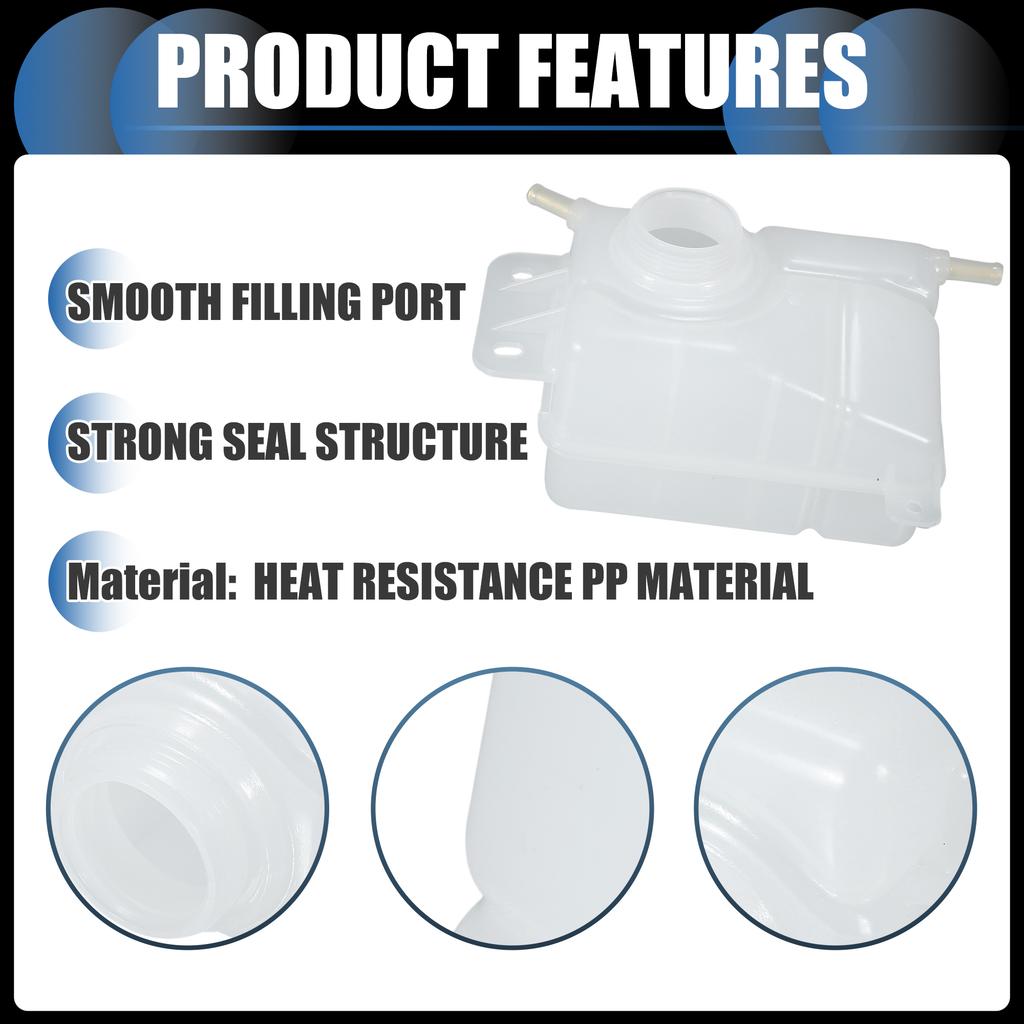 UXCELL Coolant Reservoir Water Expansion Tank Engine Coolant Recovery Overflow Bottle No.96817343 for Chevrolet Aveo 2004-2008