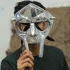 MF DOOM Mask Gladiator Face Chrome Silver Finish Mask Hip-Hop Cosplay Collectible