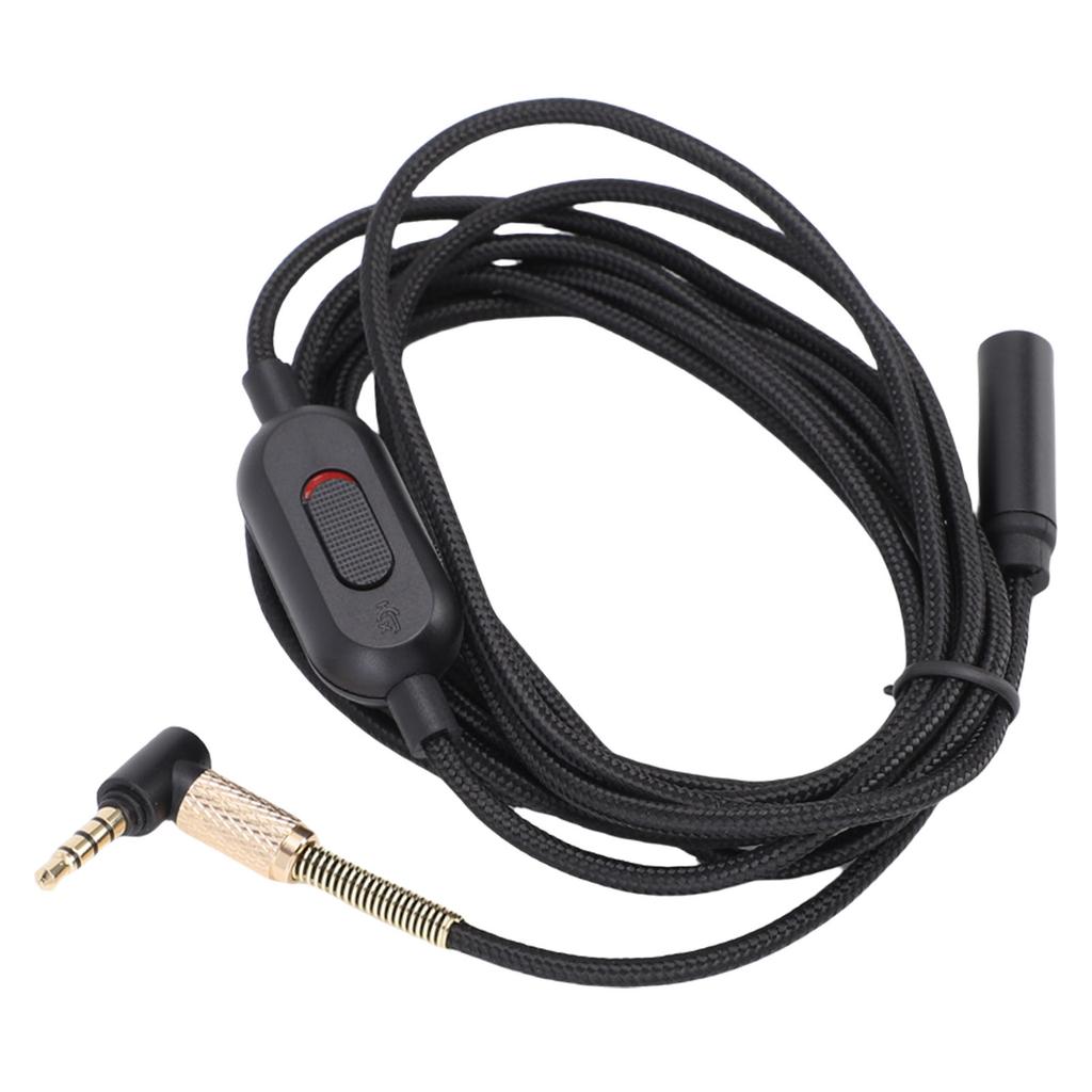Headphone Extension Cable 3.5mm Sound Stereo Extender Cord Nylon Wire with Volume Control for Earphones