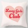Pink Pattern Pillowcase Office Living Room Home Pillowcase Car Ornaments