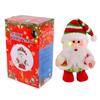 Christmas Glowing Music Electric Left-Right Walking Elderly Person Ornaments Decorations Holiday Gifts