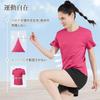 [Rovidorx] T-shirt Ladies Short Sleeve Sports Relaxing Tee Shirt Big Size Gym Wear Sport T-shirt Quick Drying Dry T Shirt Sportswear Running Training