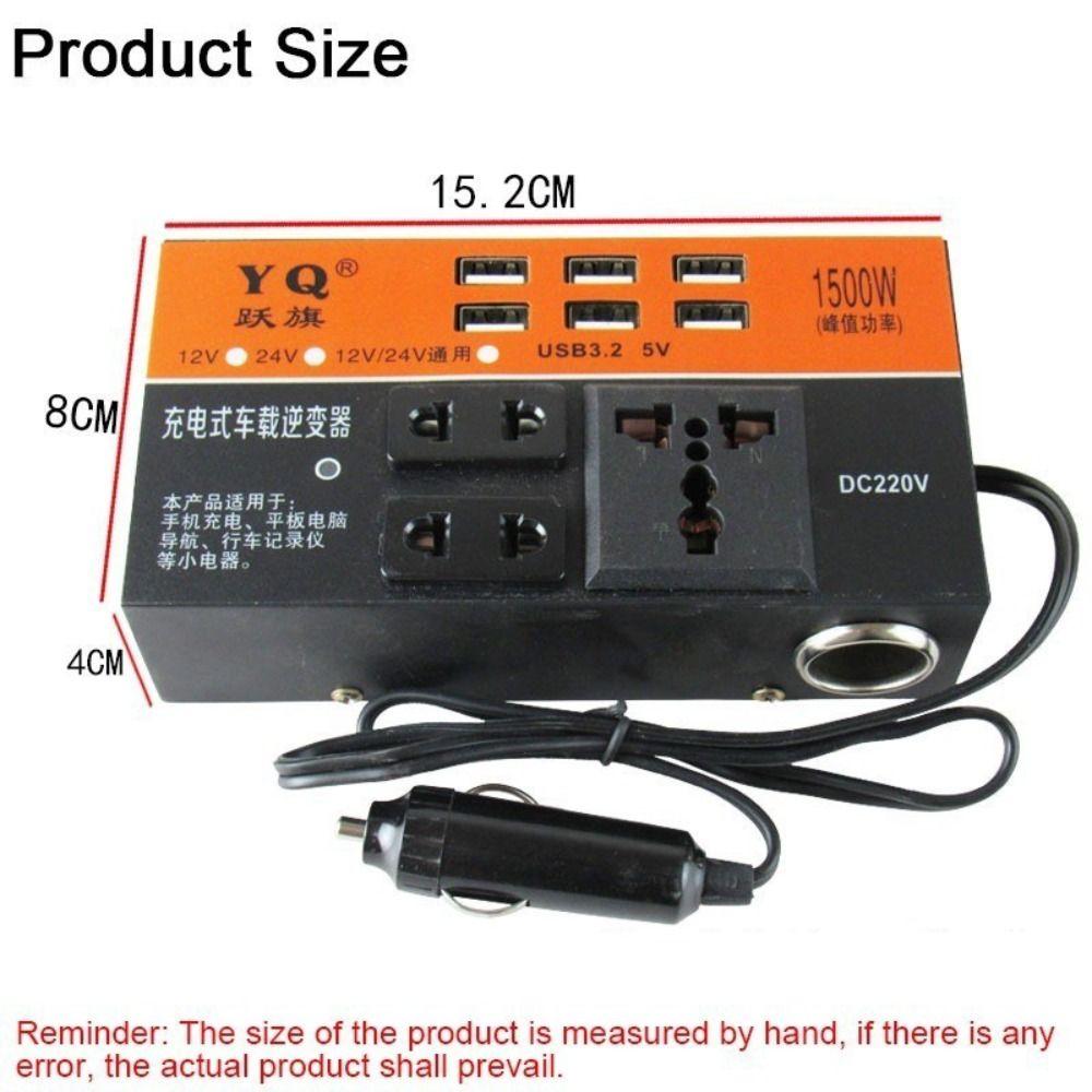 Universal Power Adapter High Power Car Converter Socket Portable Automotive Charger Inverter