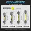 MAXGTRS 2Pcs LED C5W C10W 39mm 41mm 42mm Festoon Canbus Error Free 6500K White Car Interior Light Reading Dome Trunk Lamp 12V