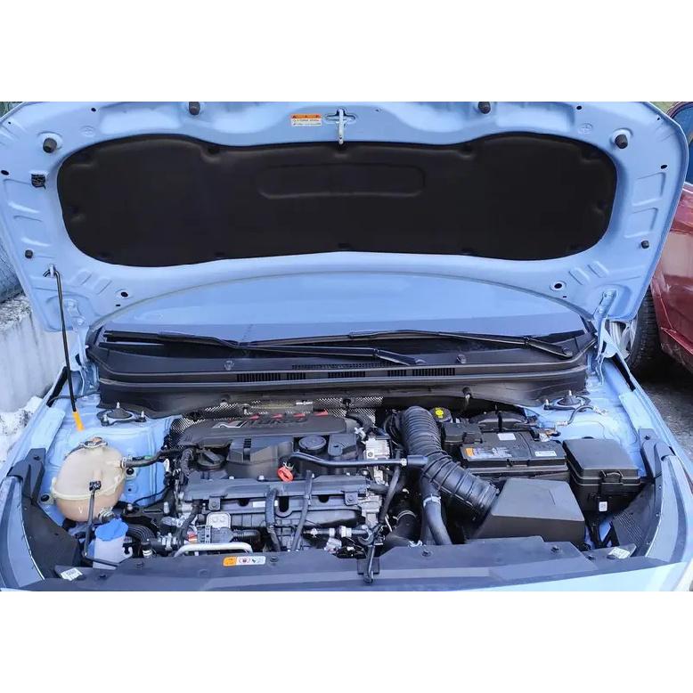 For Hyundai i20N 2020 2021 2022 2023 2024 Front Hood Bonnet Modify Refit Gas Spring Carbon Fiber Lift Supports Struts Rod Shocks