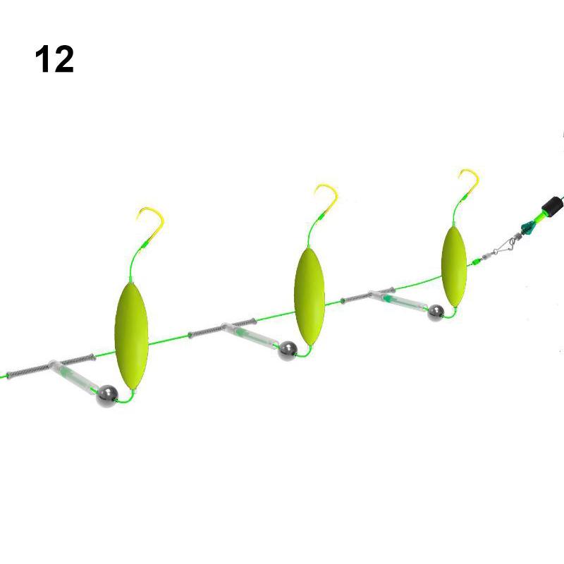 Three Hook Fishing Hair Rigs Hook Suspension Anti Bottom Carp Fishing Hook Ready Made Fishing Carp Rigs Fishing Lure
