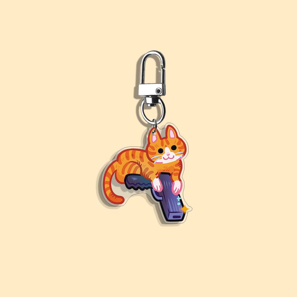 Funny Cat Keychain Student Gift Bag Women's Bag Cute Things Gift For Best Friends Cartoon