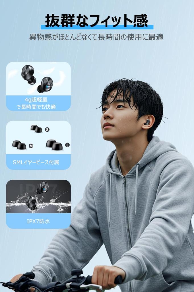 Ysobook Bluetooth Wireless Earbuds [2025 Upgraded Edition] 48 Hours of Continuous Playback, Hi-Fi, Auto Pairing, Bluetooth 5.3, LED Display, AACSBC,