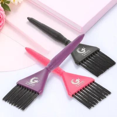 3Pcs Hair Dyeing Brush Set High Quality Comfort Grip Stable Handling Ultra Bristles for Precise Hair Coloring