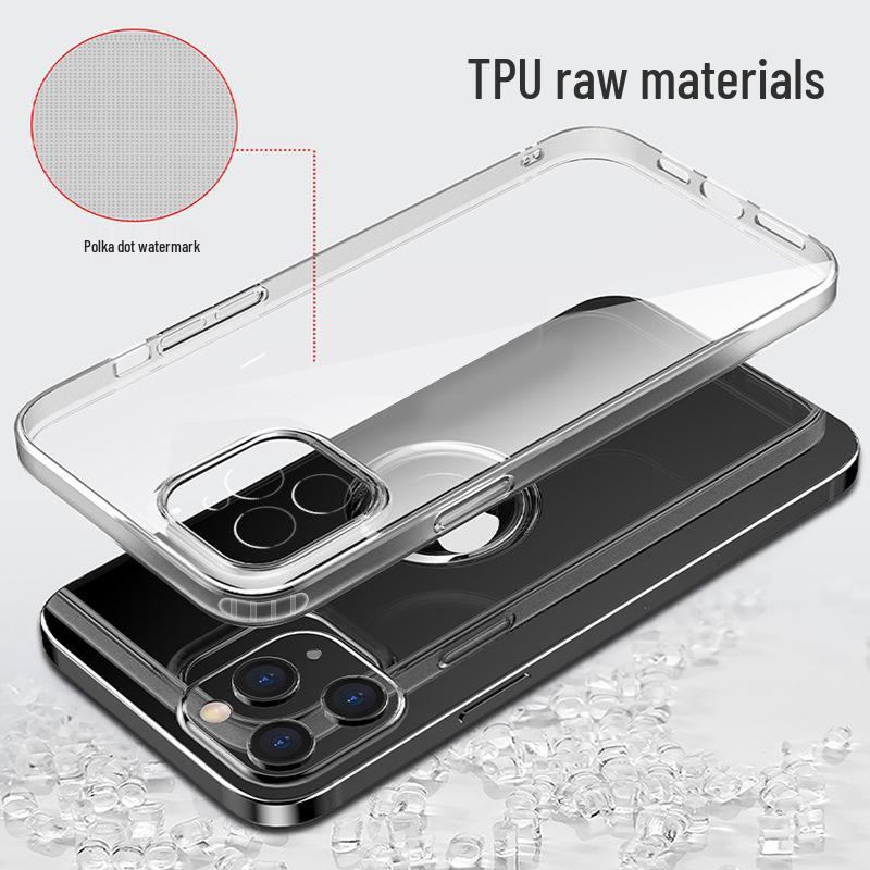 iPhone 15 Ultra-Thin High-Transparency Fine-Hole Drop-Proof Protective Case