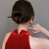 Elegante Fermaglio per Capelli Stile Cinese Nappa Bastoncino per Capelli Design Floreale Tradizionale Accessorio per Acconciatura Gioielli da Donna Fermaglio per Capelli Spilla per Capelli