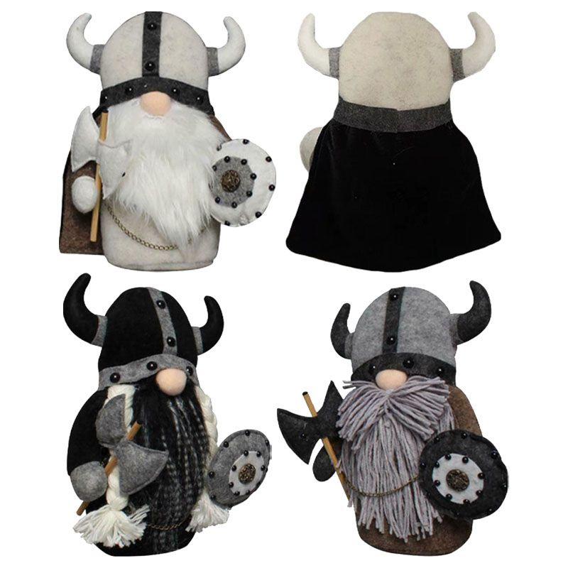 Entzückendes Wikinger-Gnom-Stofftier, ideal für charmante skandinavische Wohnkultur