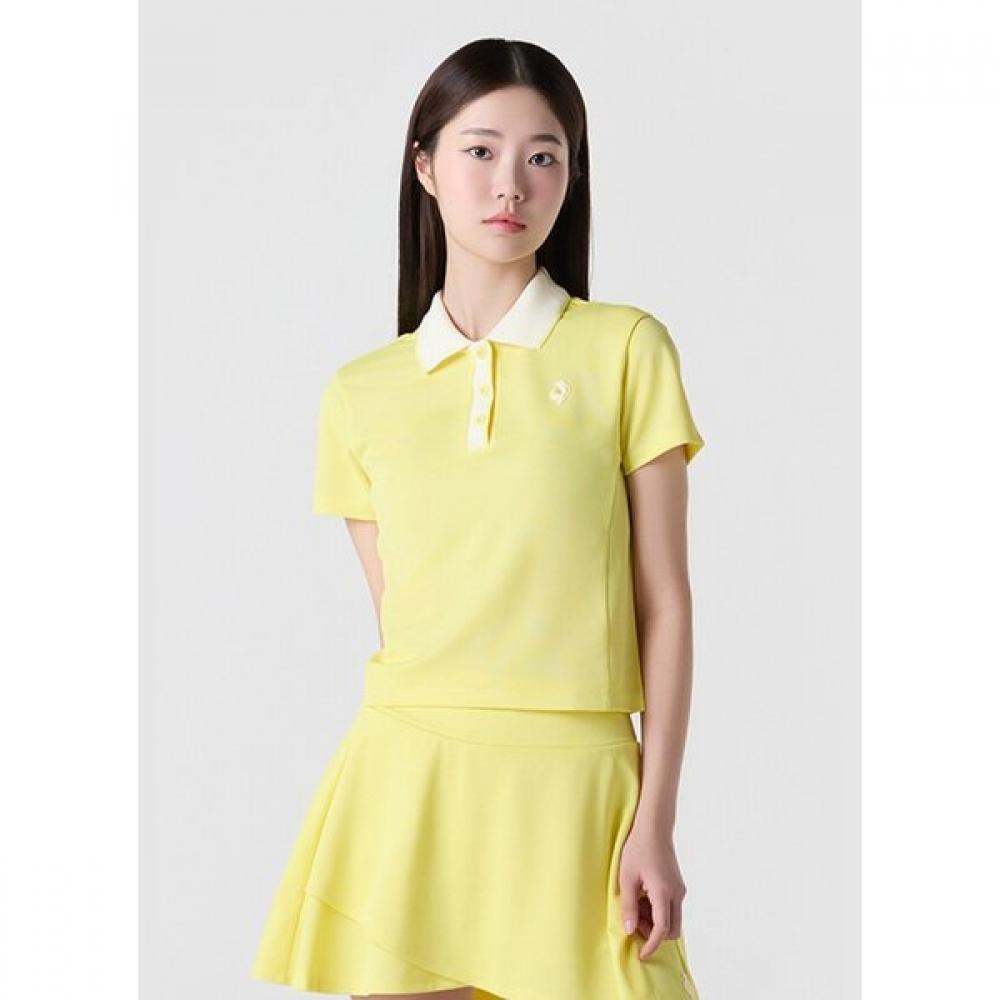 Le Coq SporTif Women S Regular FiT Color Block Polo T ShirT qq122TTS31 WHT white/90 M