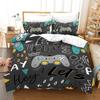 3D Game Controller Pattern Duvet Cover Pillowcase Bedding Black Bedding Set Adult Teen Single Double Queen Size Gift