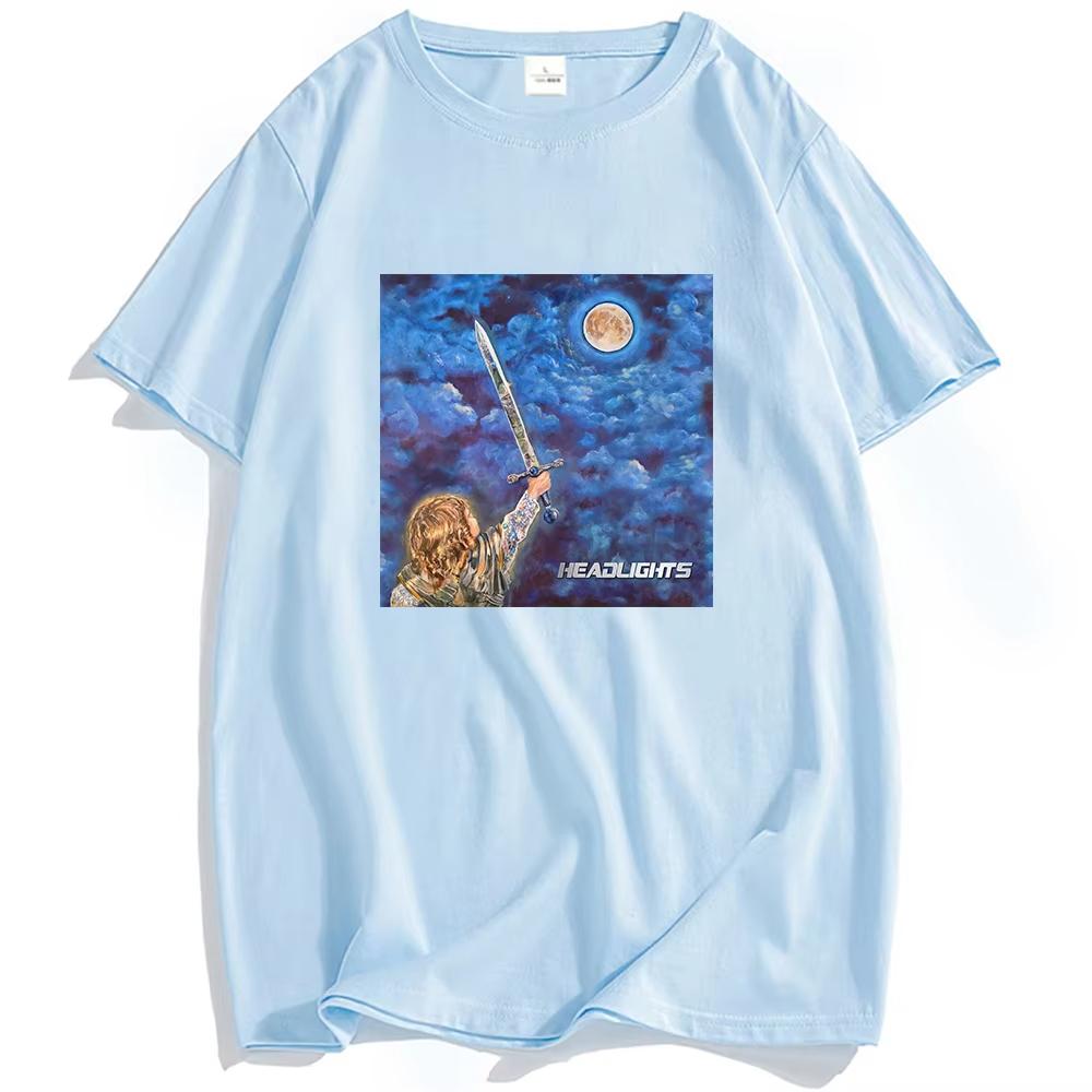 ALEX G Fenster-T-Shirt Scheinwerfer Album Druck T-Shirts Sommer Kurzarm Locker T-Shirt für Herren Rundhals Mode Herren Damen Kleidung