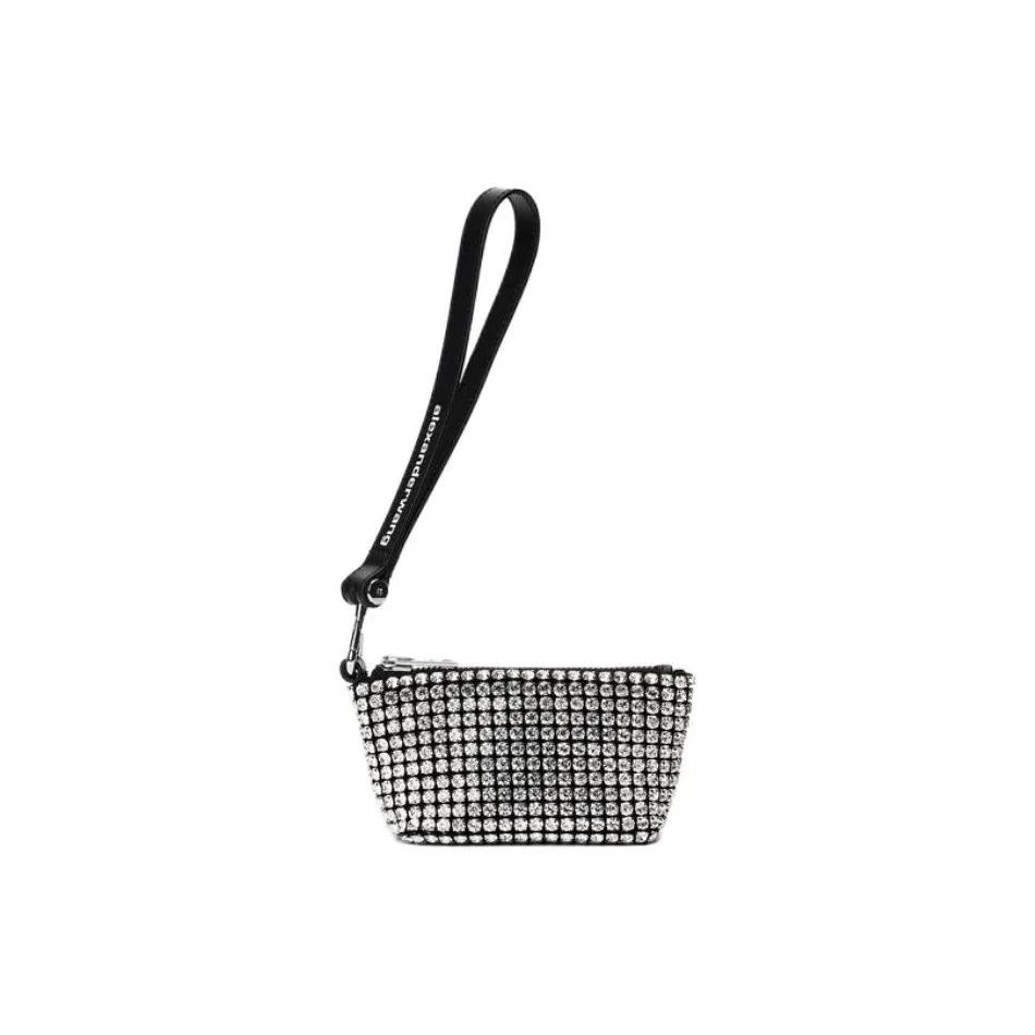 

Alexander Wang Crystal Mesh Clutch with Engraved Dog Motif Cowhide Women s Wallet Black Gift Box Package (Basic Package + Original Box) чорний
