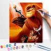Disney Lion King Oil Art Painting Kit Home Wall Decor Handmade Gift for Simba Lovers Elegant Modern Canvas Craft Wall Art Design Art