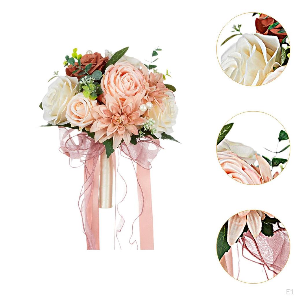 Wedding Bouquet Tossing Romantic Artificial Bridal Bridesmaid for Bride