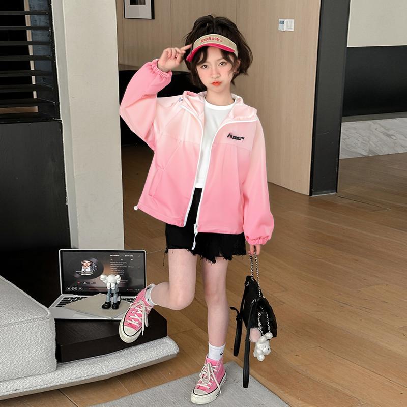 Summer 2026 New Children's Lightweight and Quick Drying Coat for Girls' Sunscreen Clothing