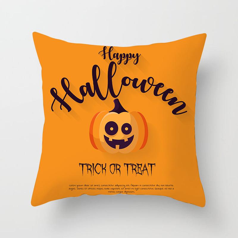 New Halloween Peach Skin Pillow Cover Festive Home Sofa Pillow Cover