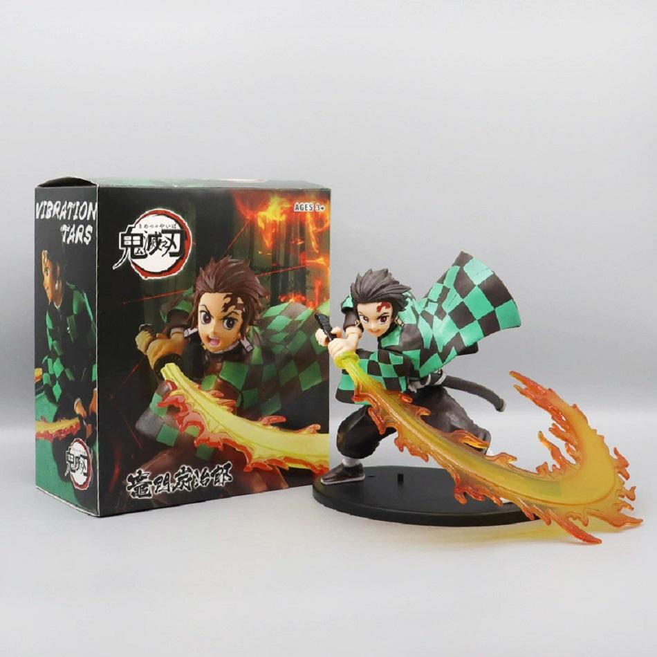 Hot 14-22cm Demon Slayer Anime Figure Tanjirou Agatsuma Zenitsu Kyoujurou Action Figural PVC Model Collection Toy for Kids Gifts