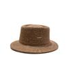 New small standard concave top elegant top hat children autumn and winter French retro flat brim warm face small bucket hat