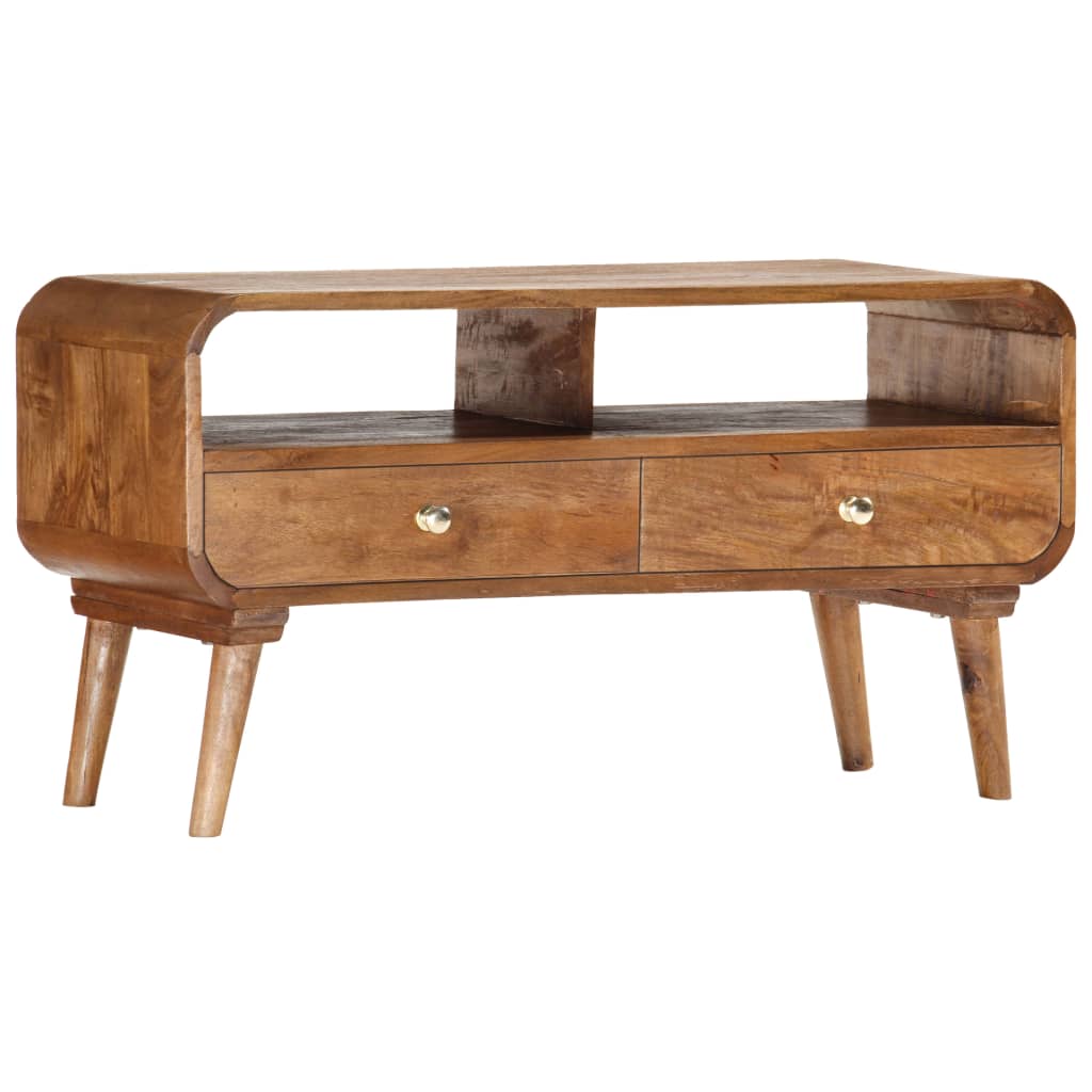 TV Stand 90 X 35 X 47 Cm Solid Mango Wood