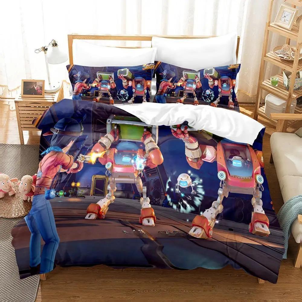 3d Print Anime Game My Time At Sandrock Bedding Set Single Twin Full Queen King Size Bed Set Adult Kid Bedroom Duvet Cover Sets