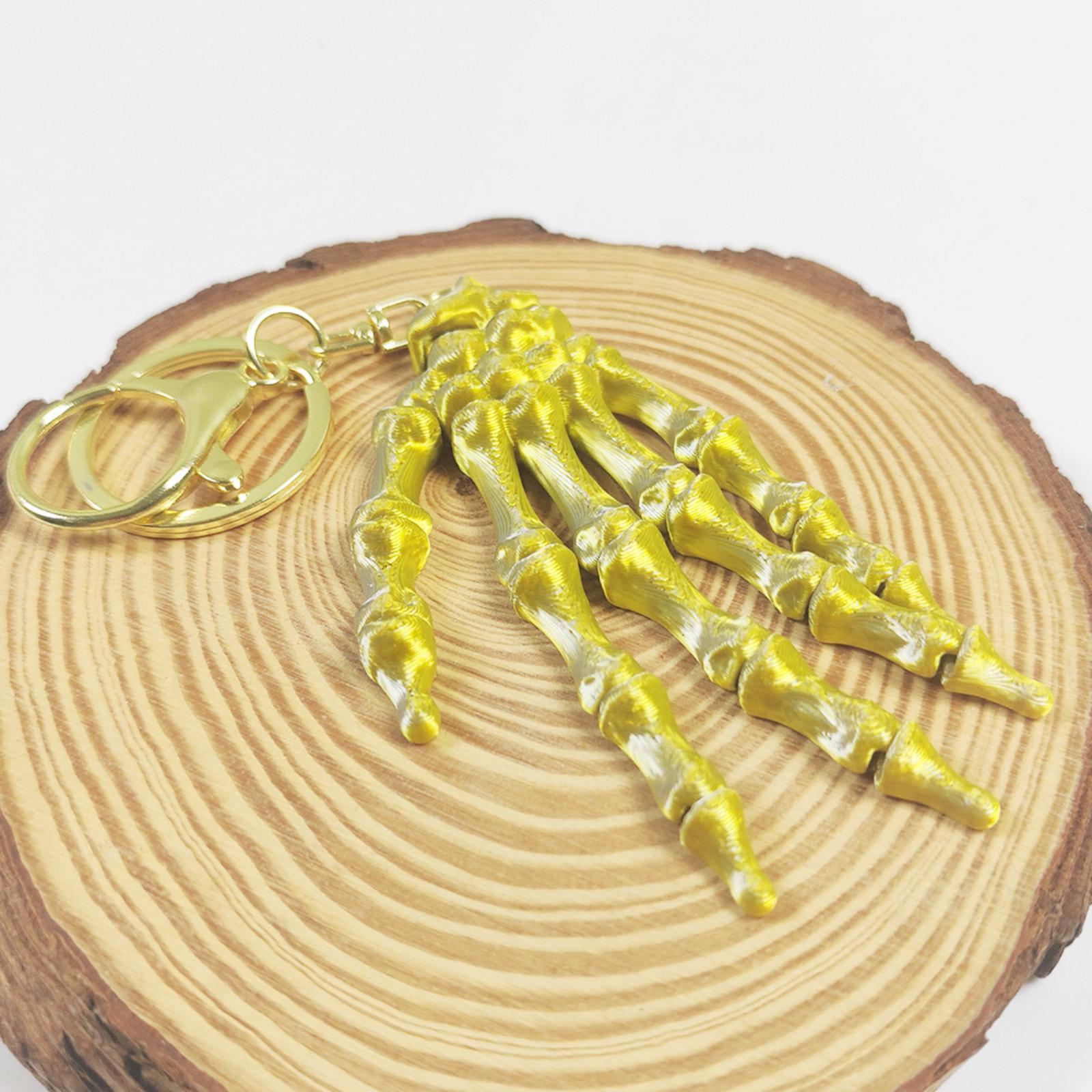 

3D Printed Hand Keychain Pendant One Size