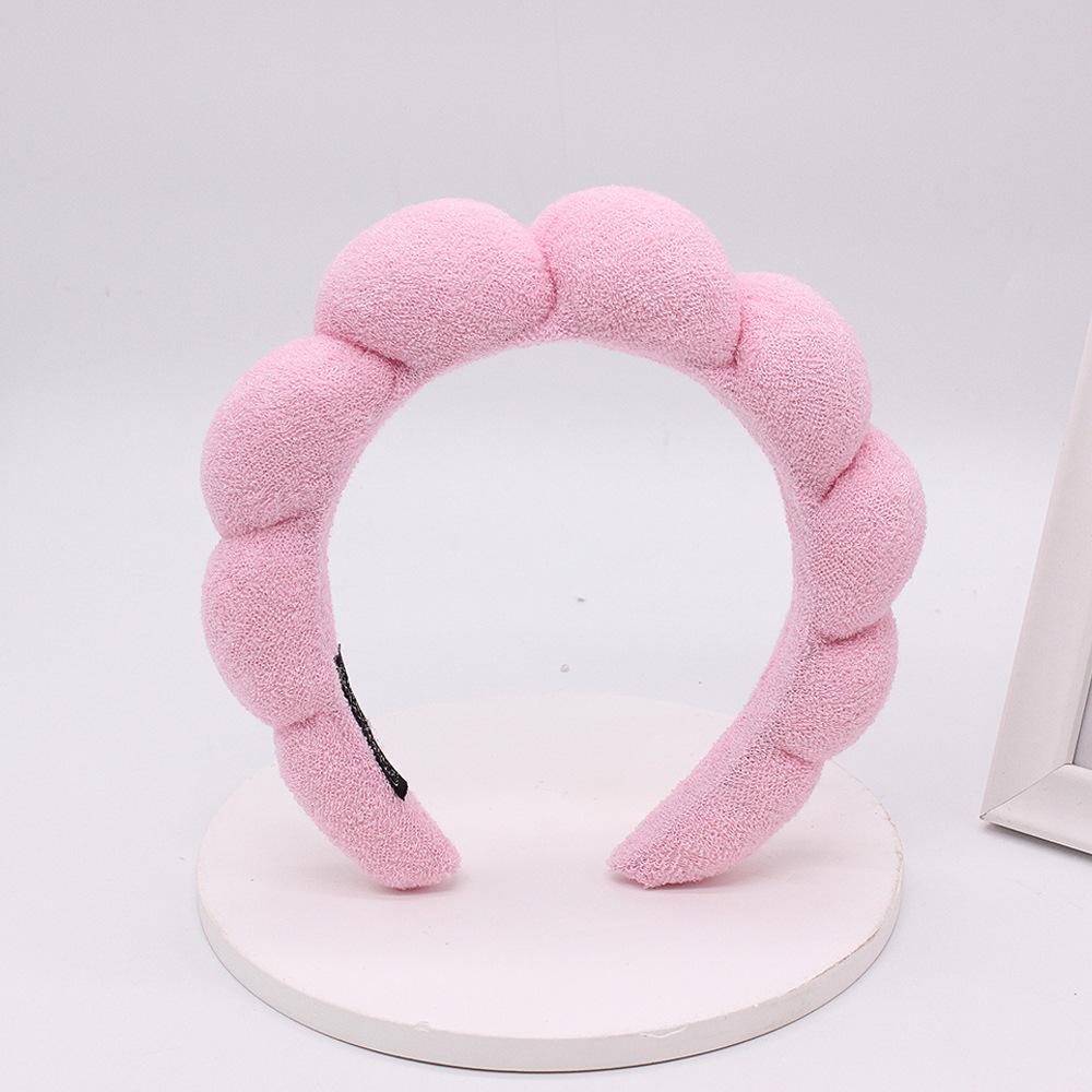 Puffy Makeup SPA Headband for Women Sponge Thick Hairbands for Skincare Yoga Face Washing Shower Facial Mask Headwear