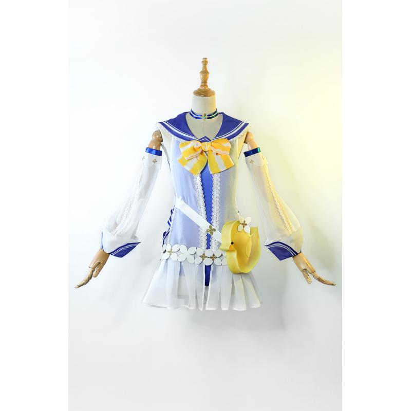 Barbara Gunnhildr Cosplay Costume Barbara Swimsuit Boots Hairs Full Set Cosplay