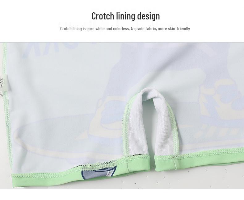 Boys' Crocodile Print Short-Sleeve One-Piece Swimsuit 2025