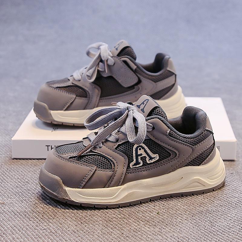 

Детская мода Четыре сезона Дышащая Повседневная обувь Детские Беговые сандалии Студенческие Девочки Трендовые Удобные Кроссовки для спортзала 26 серый