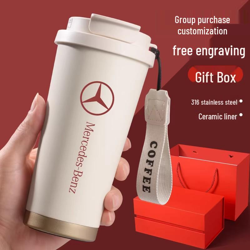 Custom Logo Stainless Steel Insulated Coffee Cup - Corporate Meeting Souvenir & Business Gift