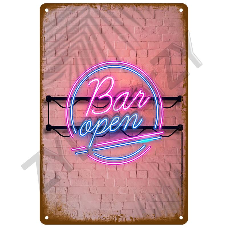 Vintage Posters Cocktail Tin Sign Plaque Metal Sign Plate Decoration Wall Art Home Decor For Bar Pub Club Man Cave Iron Painting
