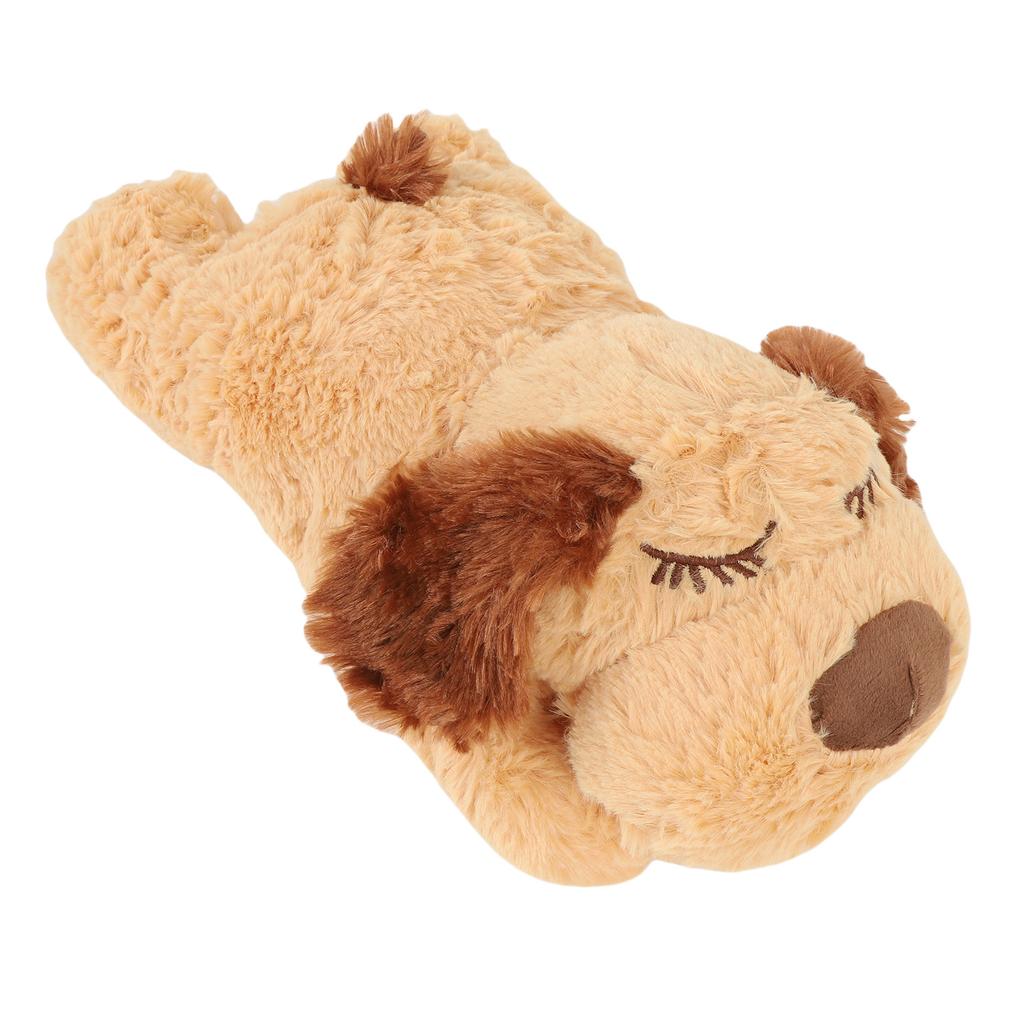 Heartbeat Puppy Toys Interactive Stuffed Animal Heartbeat Plush Toy for Pet Behavioral Sleep Calming Aid