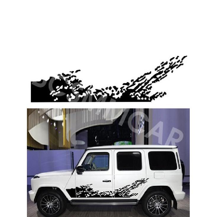 Car Splash Offroad Graphics Stickers Vinyl Decal DIY Decoration 62.99X17.72in