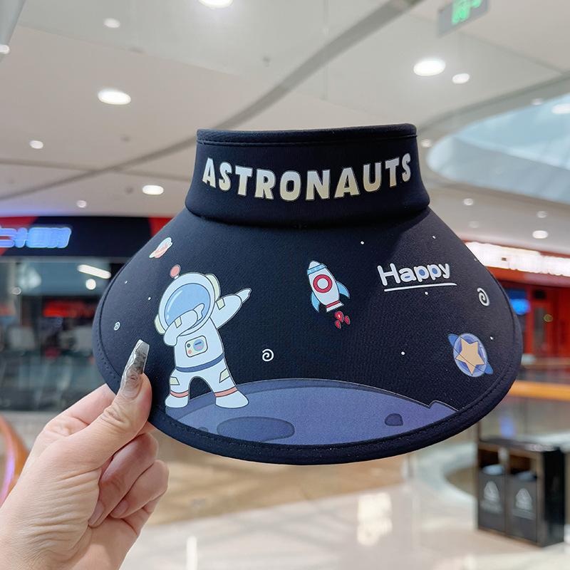 Children's Hat Girl Cartoon Big Hat Brim Sun Protection Hat Little Girl Outdoor Summer Sky Top Sun Hat