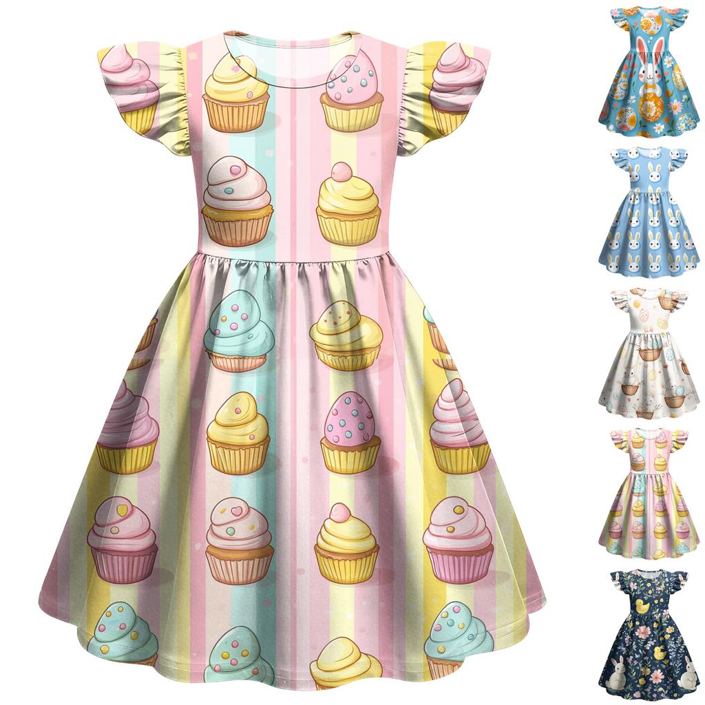 Children's Fashion Casual Flying Sleeve Dress