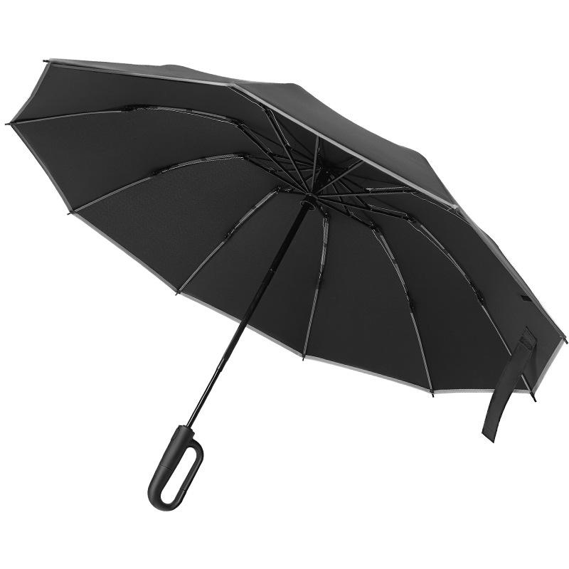 Umbrella Automatic Umbrella Large Thickened Reinforcement Sunscreen Women's Sunshine and Rain Two Special Car Reverse Folding 24 Bones