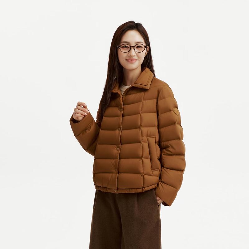 Tanboer Women's Lightweight Lapel Down Shirt Jacket