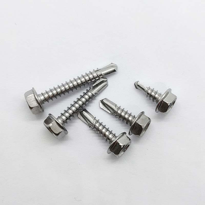 M4.2/M4.8/M6.3 410 Stainless Steel Hex Head Drill-Point Self-Tapping Screws
