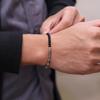 New 4mm Beads Mens Bracelet Bicolor YinYang Strand Braslet Festival Accessories Natural Picasso Tiger Eyes Stone Braclet Pulsera