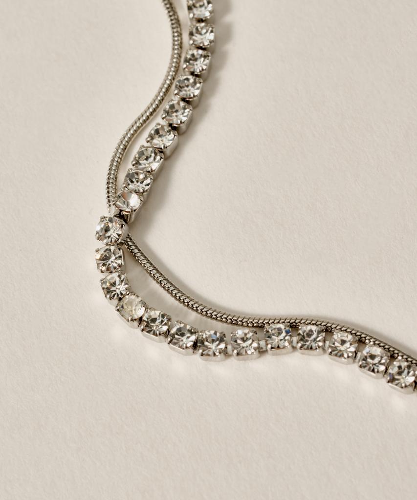 Novice Tokyo Cubic & Round Chain Anklet [Stainless] / Silver