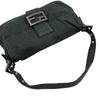 FENDI Mamma bucket Shoulder Bag Dark gray Women one belt used