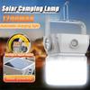 Solar Camping Lamp Portable Outdoor Tent Light Night Emergency Lights Type-C USB Rechargeable Lantern with Hook