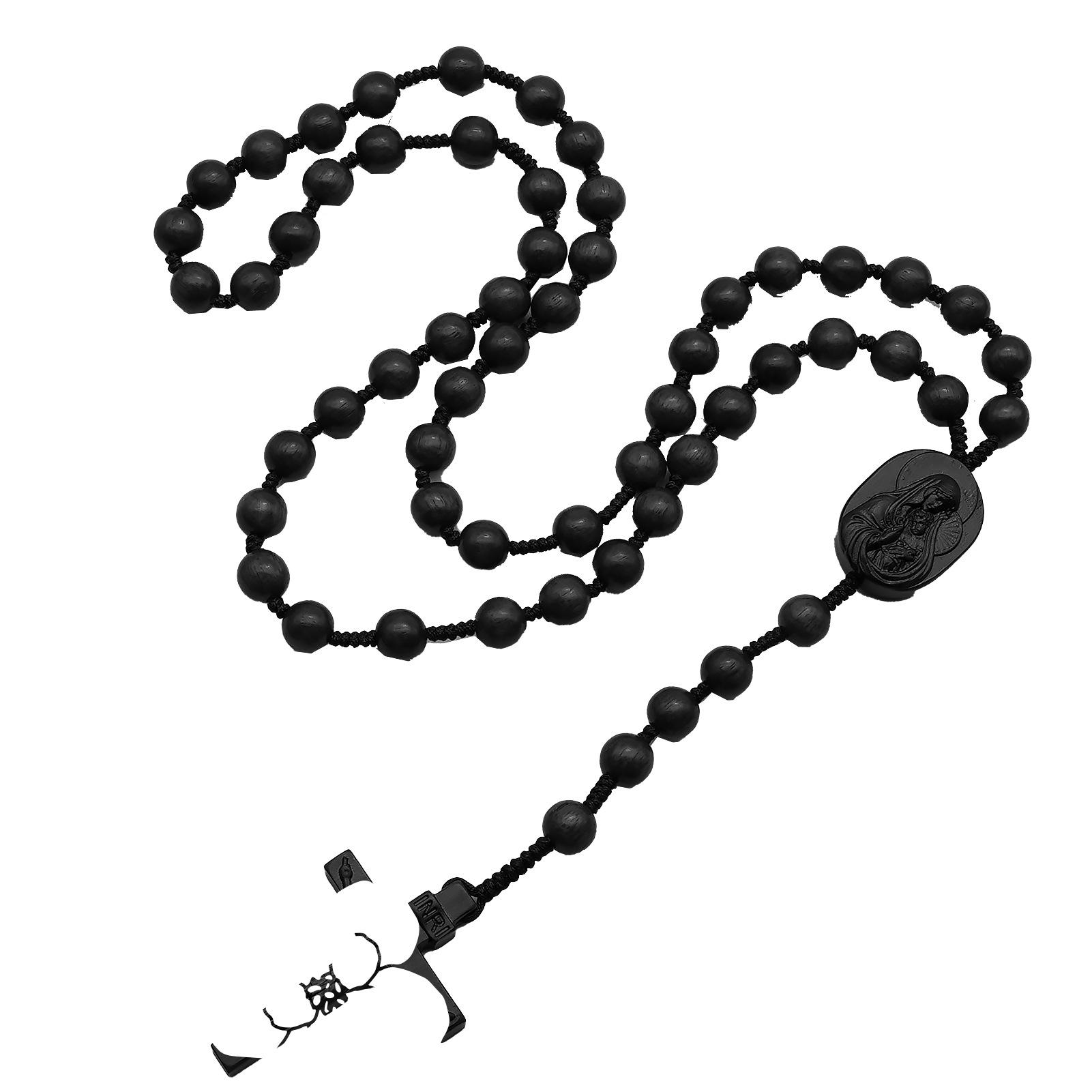 

Purple Sandalwood Rose Beads Bracelet with Classic Rope Weaving - Yikamino Original Design