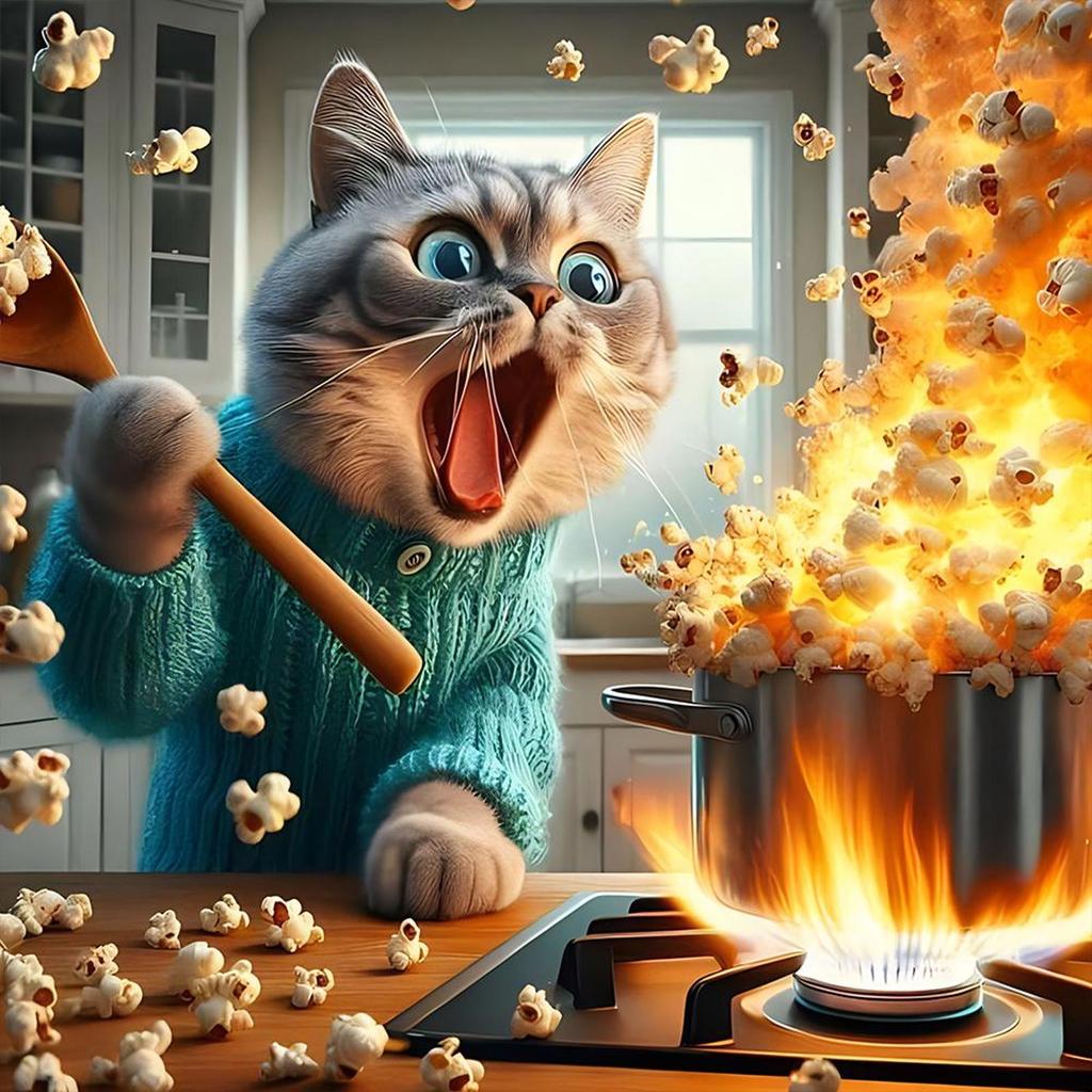 5D DIY Full Round Drill Diamond Painting Funny Cat Kit Home Decor Art Craft