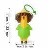 Shrill Corn Key Chain Flexible Squishy Toy Pendant Sensory Toy Screaming Chicken  Teens
